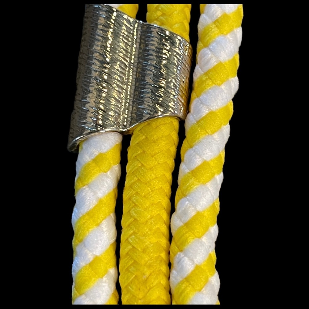 Yellow Nautical Rope Necklace - Picture 7 of 8